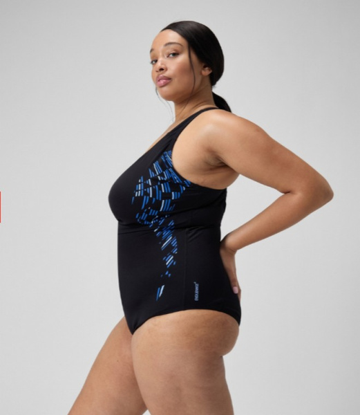 Купальник Speedo Plus Size Medalist (Женский; 46 (58); черный)